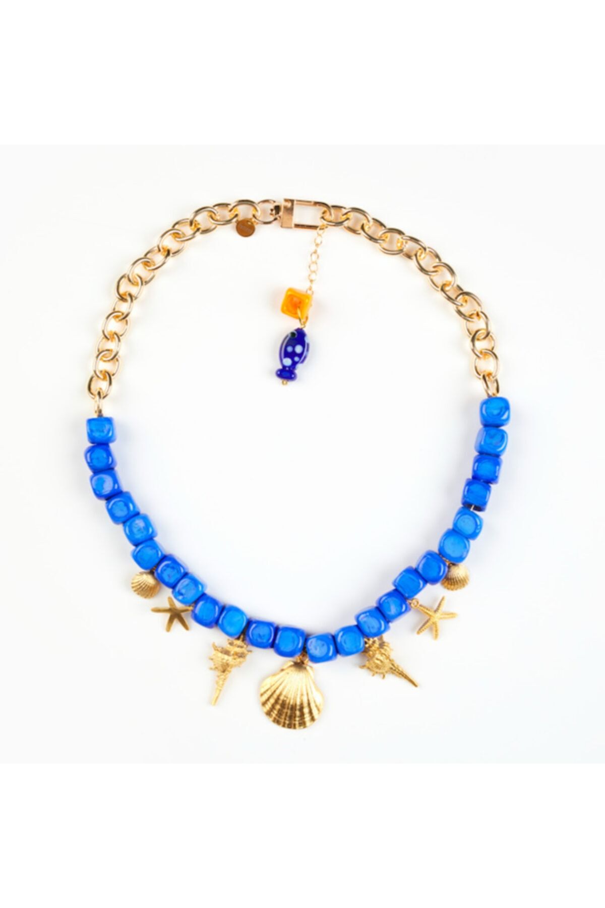 Petityu Women s Handmade Glass And Gold Plated Necklace Trendyol