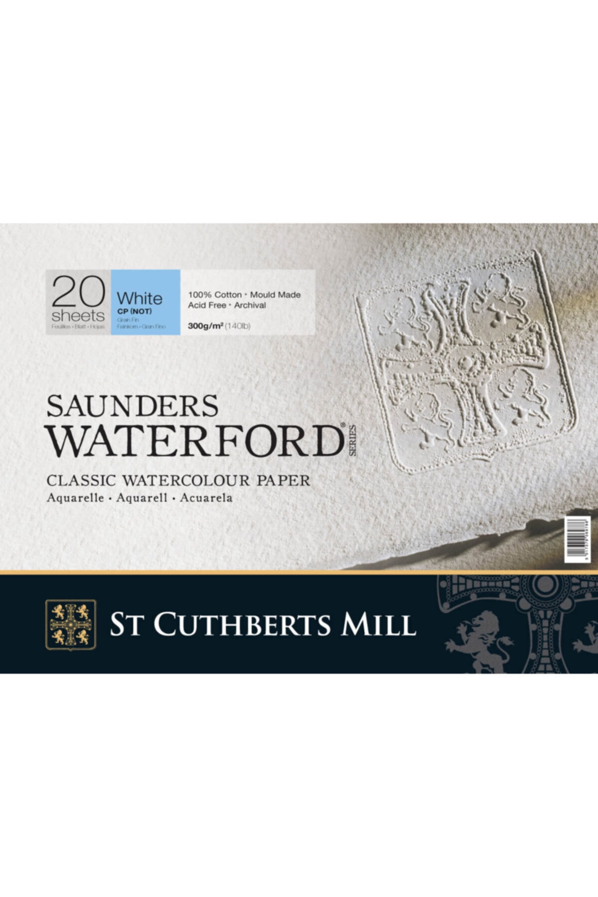 Genel Markalar Saunders Waterford Suluboya Defteri Blok Soğuk Baskı - Orta Doku 300 Gr. 23x31 Cm. 20 Yaprak