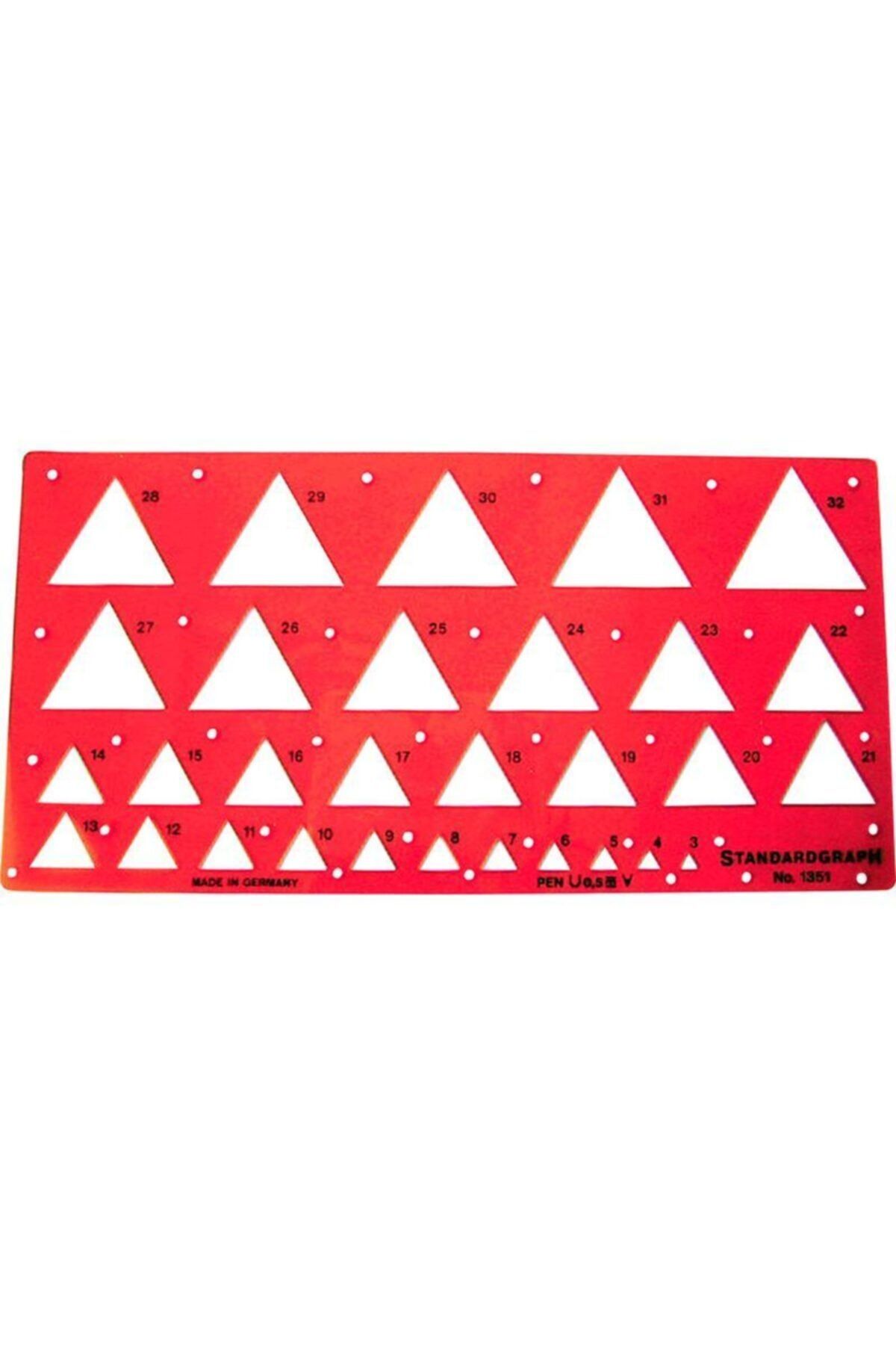Standardgraph Şablon-Red Triangle Template 1