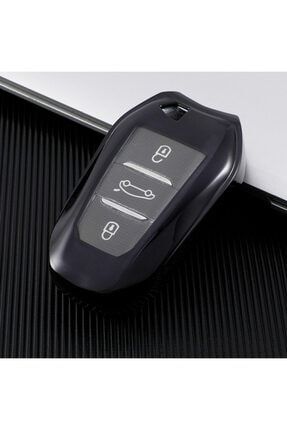 Peugeot Anahtar Kılıfı Siyah ( 208 , 2008 , 3008 , 508 , 5008 , Rifter Modelleri ) PEUGR02