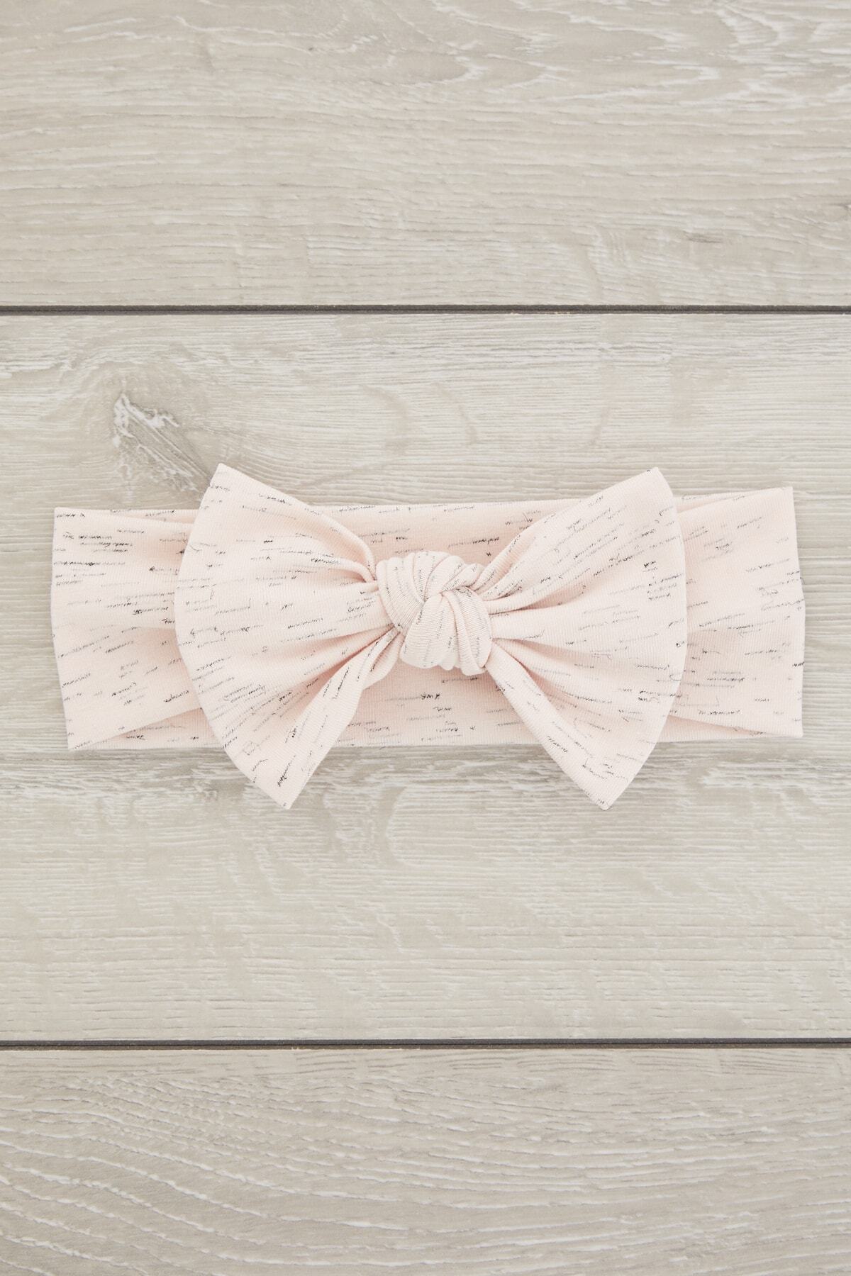 El Yapımı Yumuşak Fiyonk Bağlamalı Doğal Pamuklu Penye Bebek Çocuk Kız Bandana ELİT SERİ 3