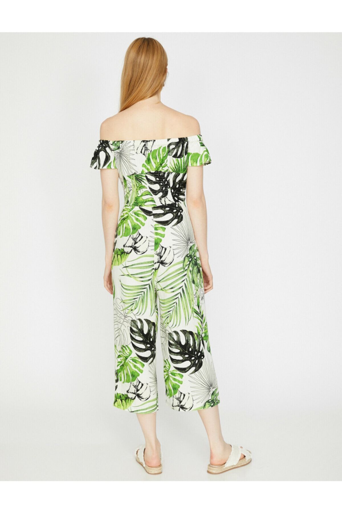 Koton-Salopetă de damă cu modele florale 5