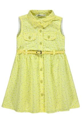 Kız Çocuk Elbise 2-5 Yaş Sarı 260990350Y11