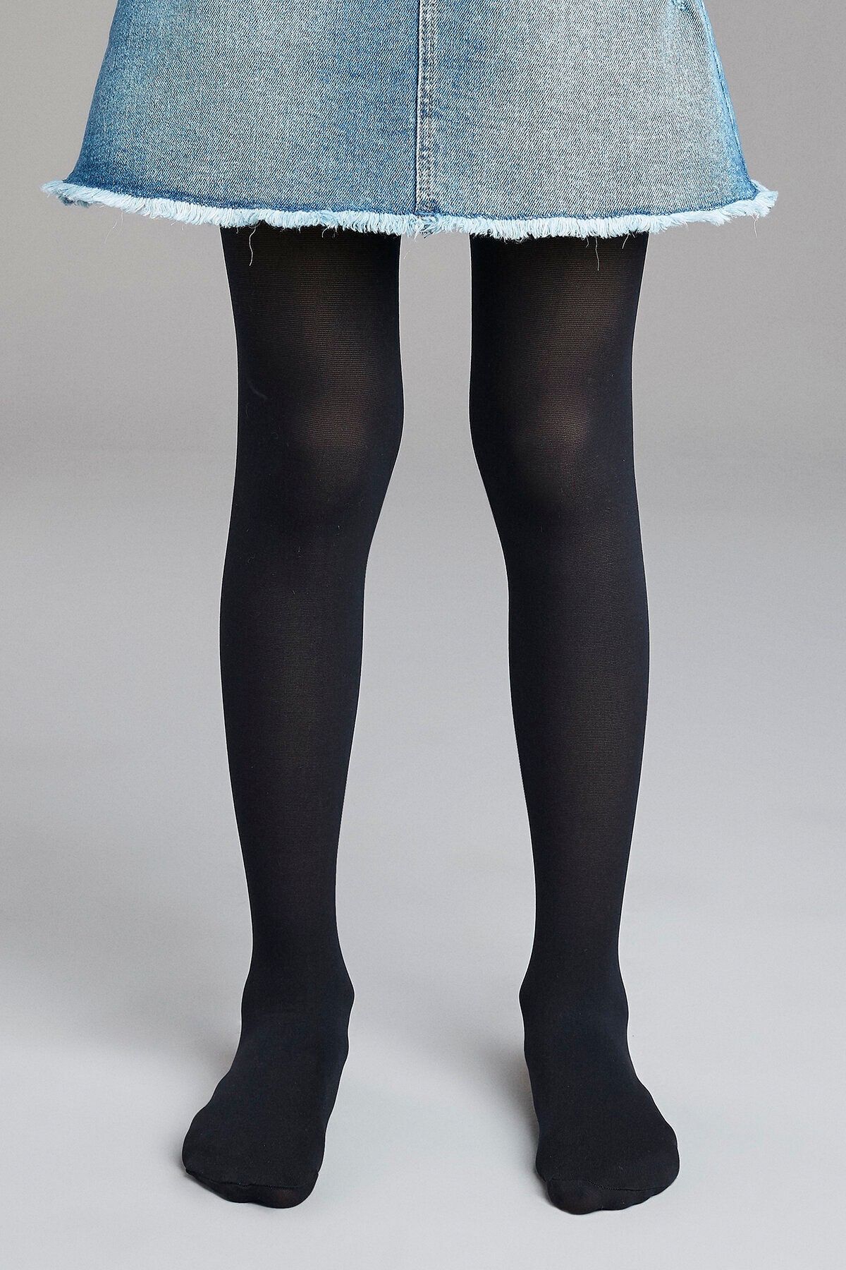 Penti Girl s Navy Blue Micro Pantyhose 40 Mousse Trendyol