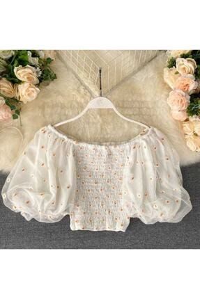 moda flamingo kadin madonna yaka gipeli