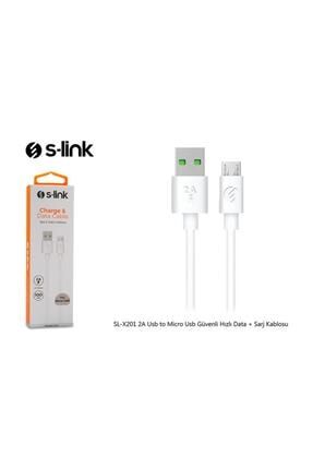 S-link Sl-x201 2a Usb To Micro Usb Güvenli Hızlı Data + Sarj Kablosu 837802