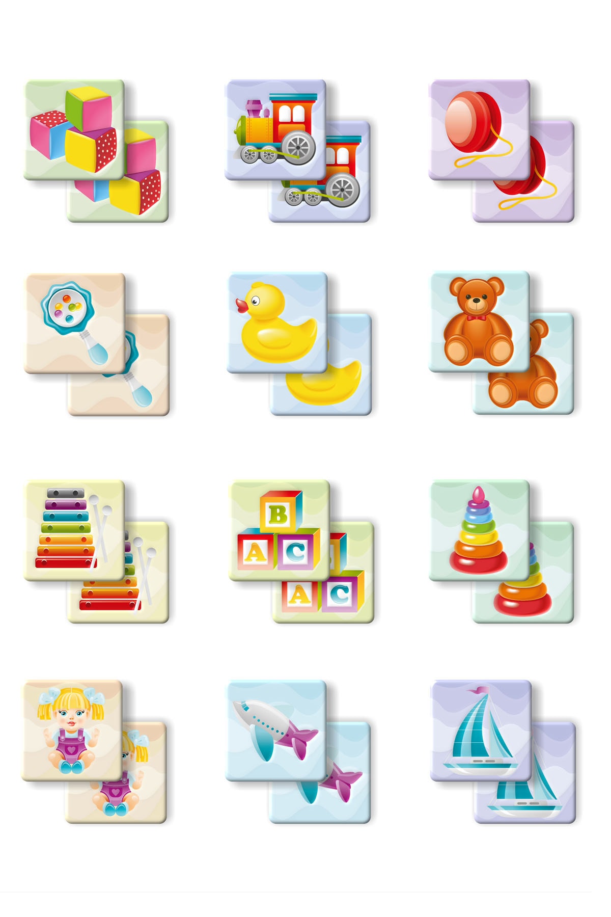 Bonkido Hafıza Kartları 48 Parça 3 Yaş "oyuncaklarım" fotoğrafı 6 (önizleme)