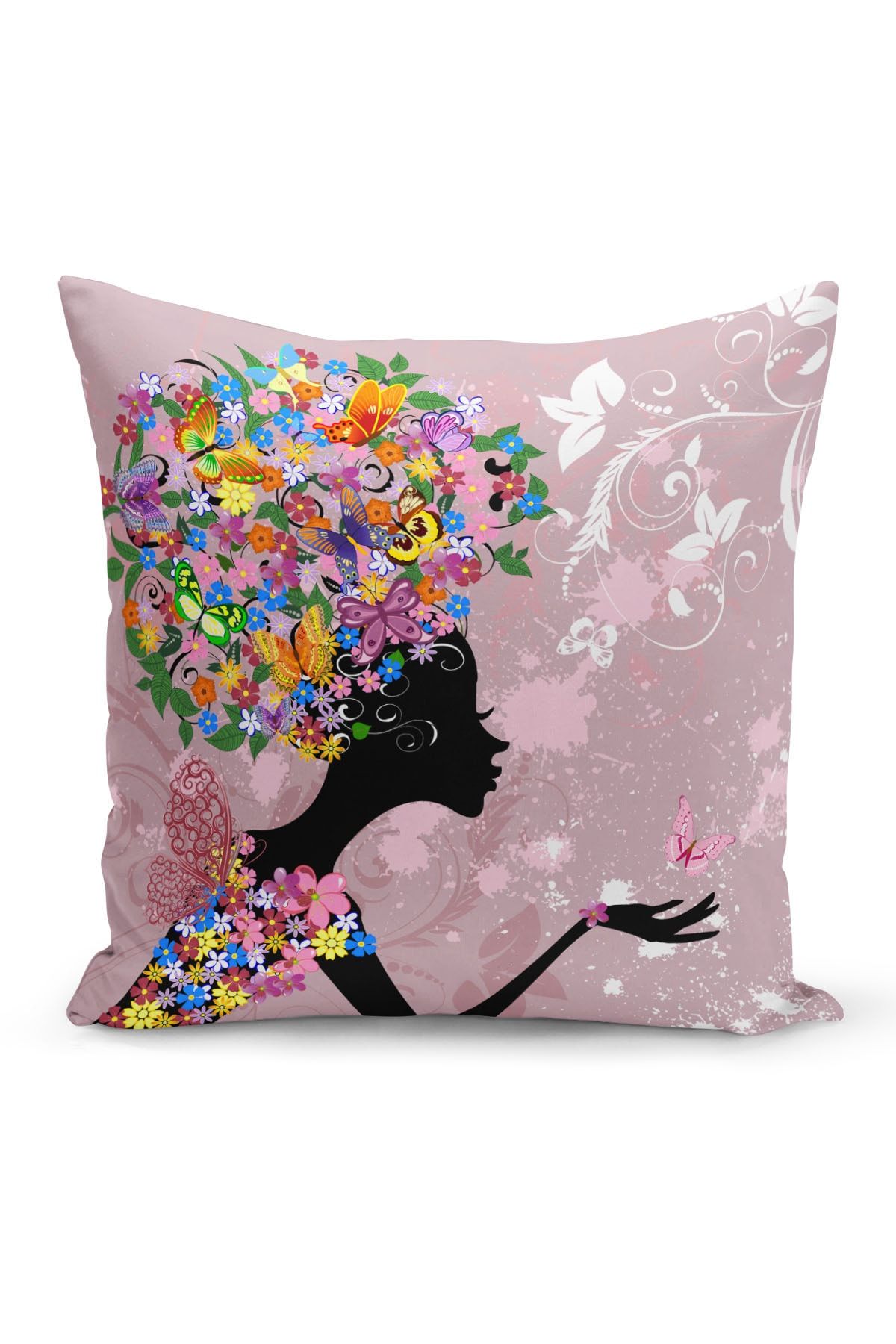 Filamente Double Sided Digital Printing Throw Pillow Cover Trendyol