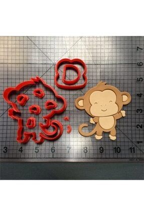 Maymun Safari Kurabiye Kalıbı Kesici 8 cm 3D-0191