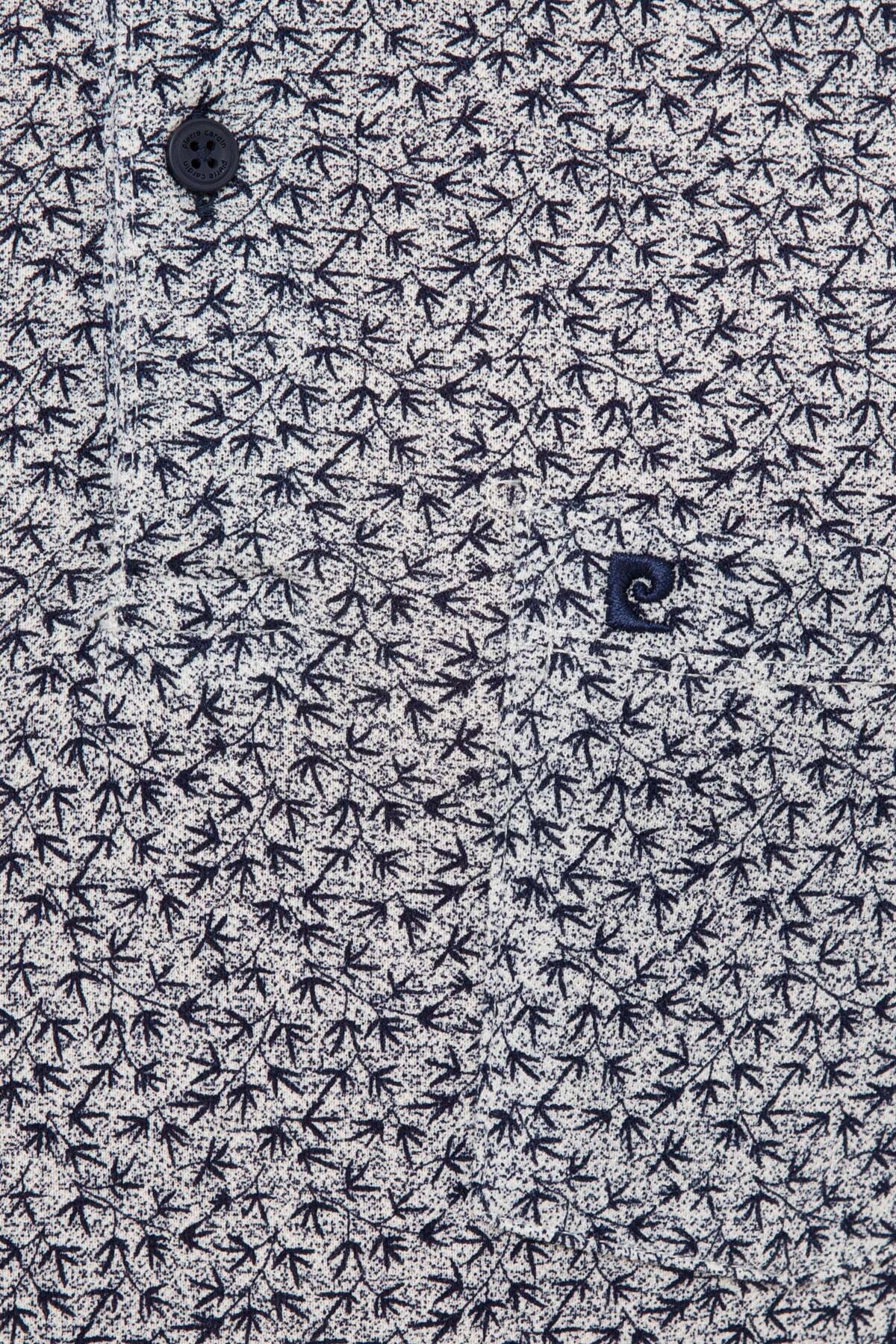 تیشرت مردانه آبی سرمه ای پیرکاردین | G021GL011.000.1072701 اورجینال - تصویر 5