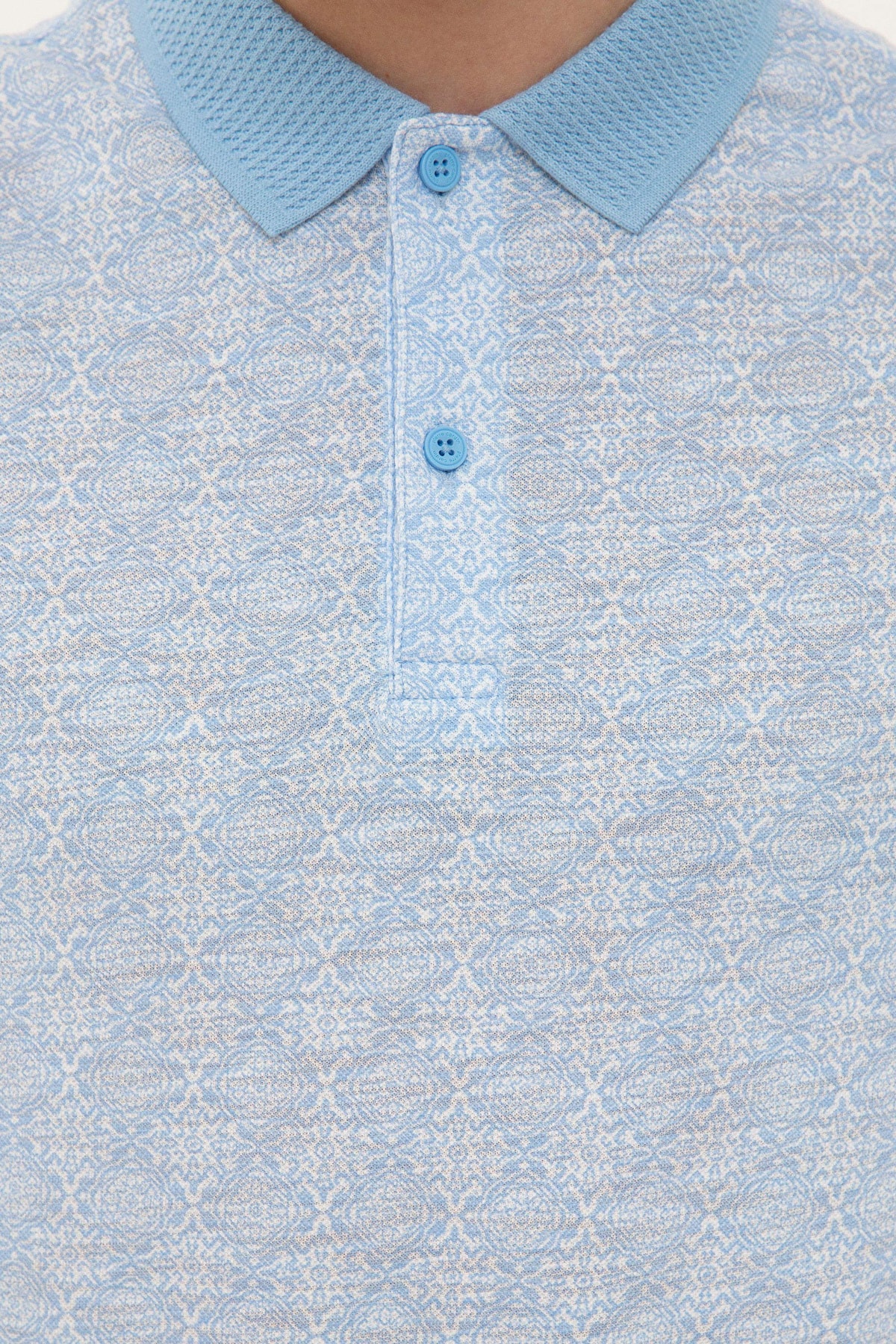 تیشرت مردانه آبی پیرکاردین | G021GL011.000.1072553 اورجینال - تصویر 5