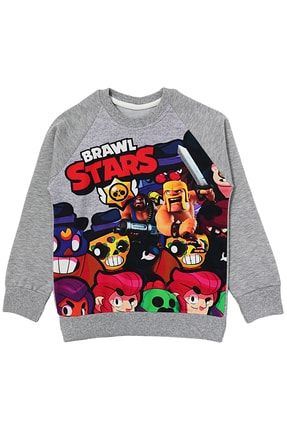 Gri BRAWL STARS Erkek Çocuk Sweatshirt 1467
