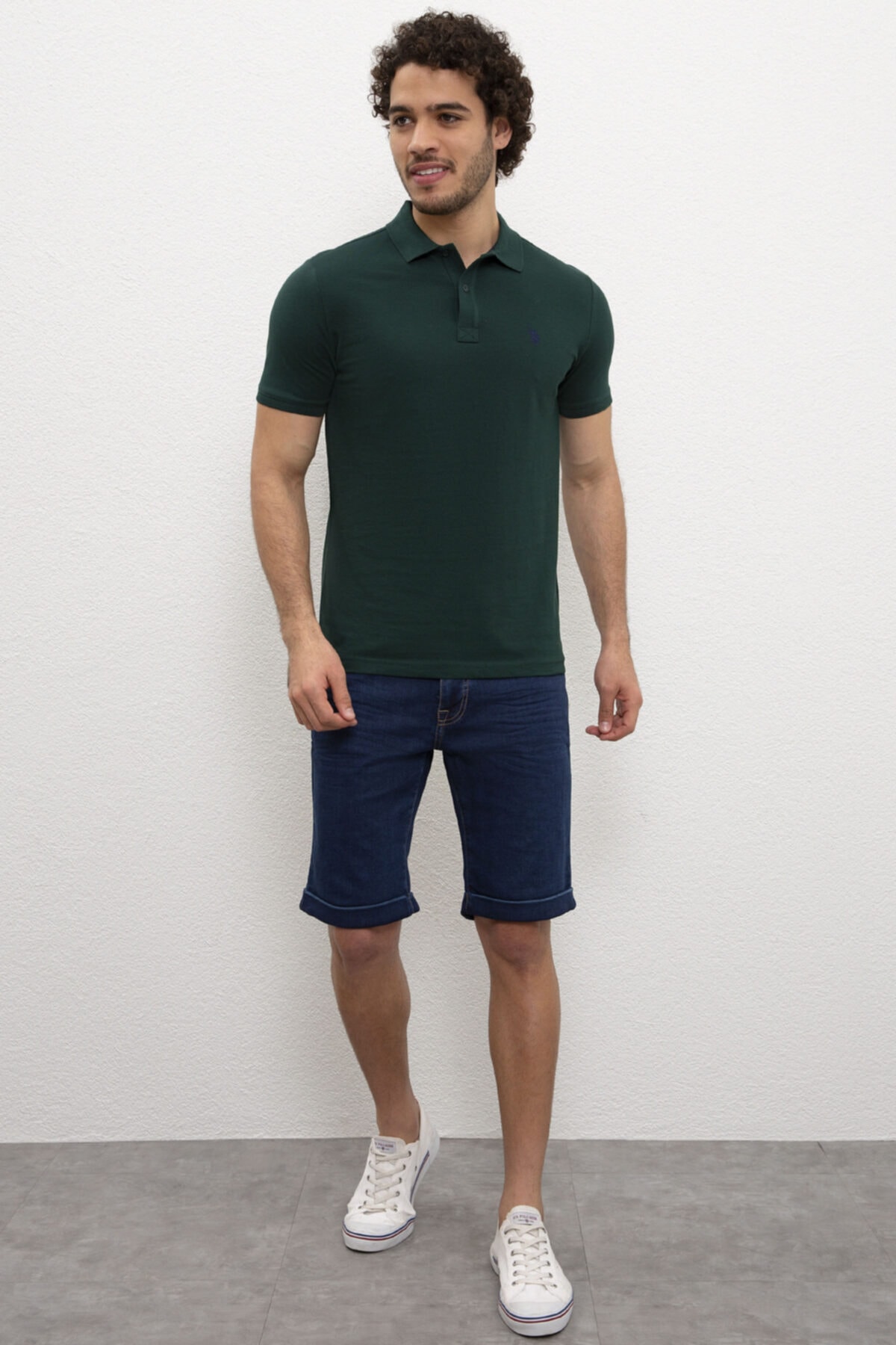 تیشرت مردانه سبز یو اس پولوU.S. Polo Assn. | 1191429 اورجینال - تصویر 3