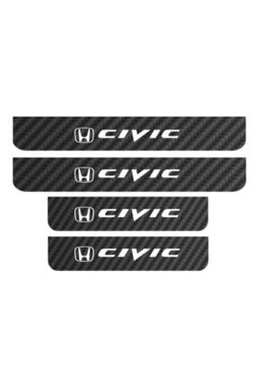 Honda Civic Karbon Kapı Eşiği Sticker (4 Adet) 50557