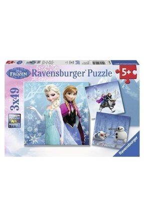 3x49 Parça Puzzle Walt Disney Frozen Kış Macerası 092642 U226641