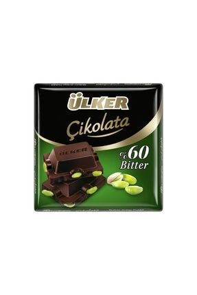 %60 Kakaolu Bitter Antep Fıstıklı Kare Çikolata 65grx6 Adet 1576-05TM