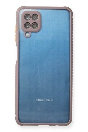 Samsung Galaxy A12 Kılıf Miami Silikon Darbe Korumalı Kapak Kılıf - Açık Mor miami-samsung-a12