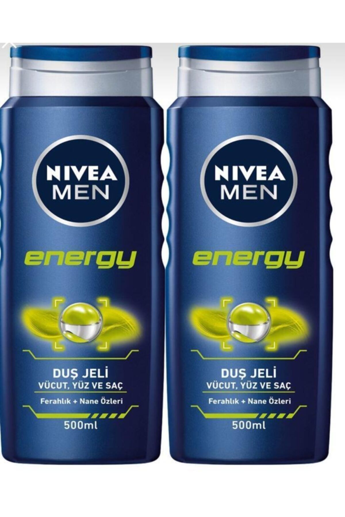 NIVEA Men Energy Erkek Duş Jeli 500 Ml X 2 Set