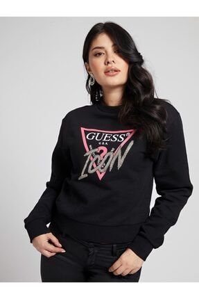 Kadın Siyah Sweatshirt W1RQ04K68I0-JBLK