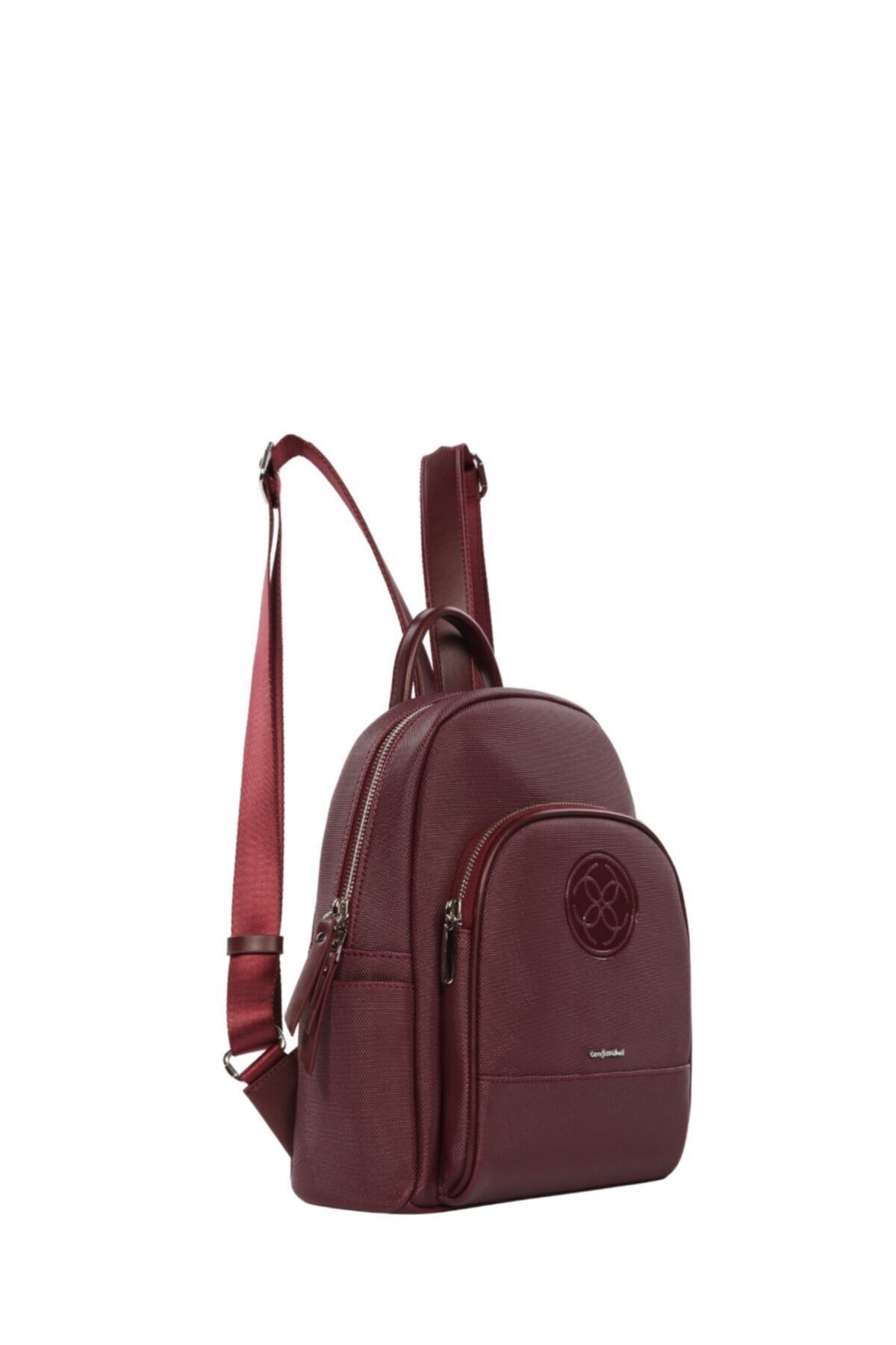 CENGİZ PAKEL-Women's Backpack 7251L-Burgundy 2