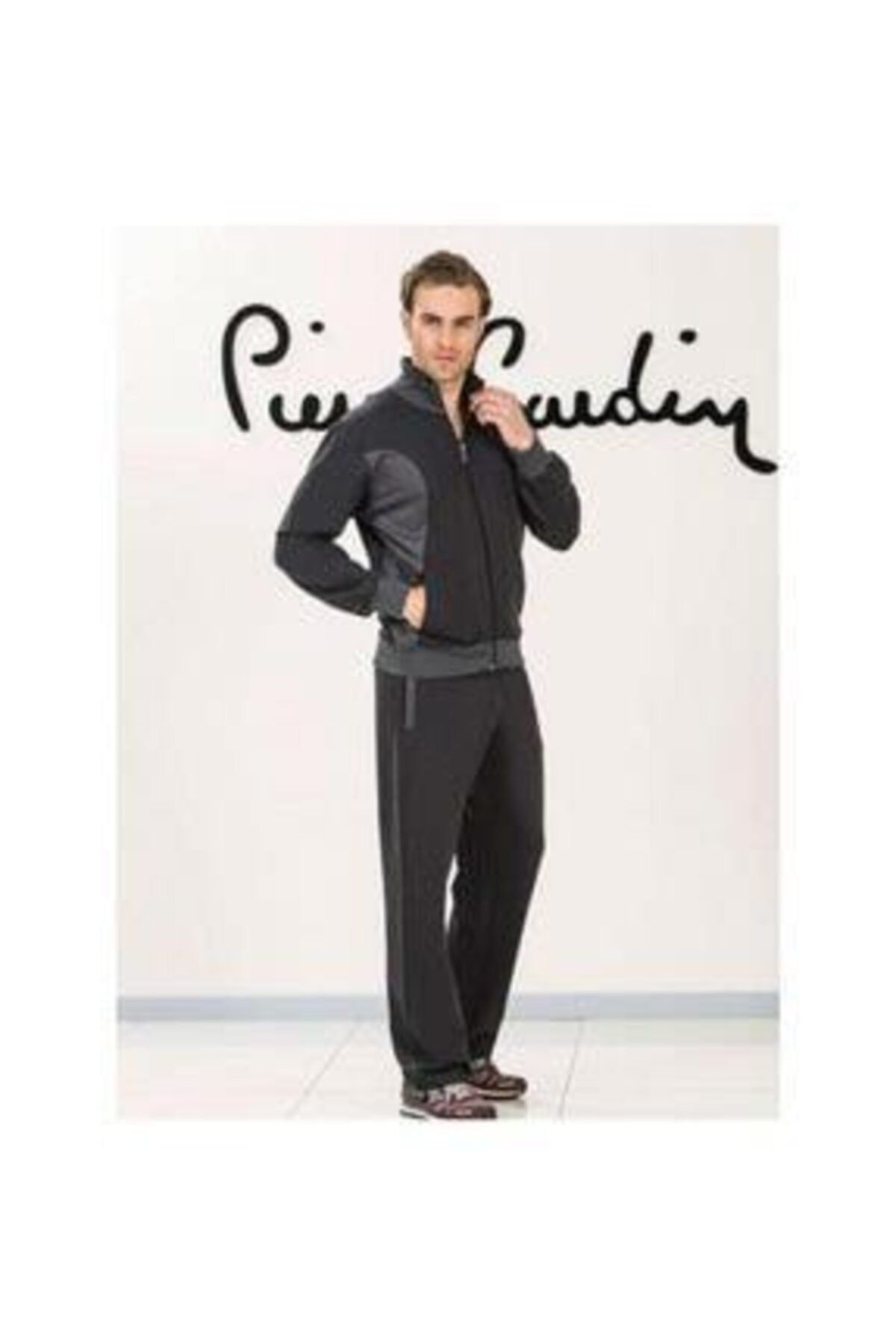 ست پیژامه خاکستری مردانه لباس ورزشی P.cardin اورجینال Pierre Cardin