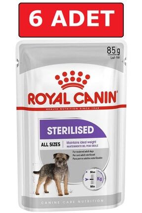 Royal Canın Sterilised Kısır Köpek Konservesi 6 X 85 Gr Yaş Mama ep00000802