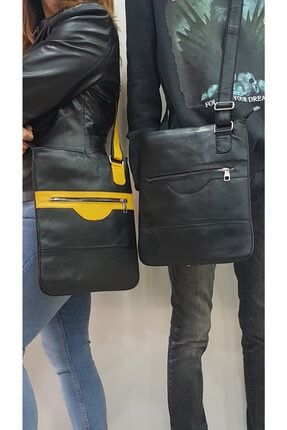 Unisex Hakiki Deri Postacı Çanta HEYBEUN40