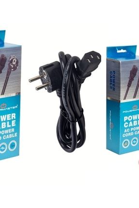 2 Adet 3 Metre Full Bakır Bilgisayar Monitörü Ekran Power C7 Güç Kablosu (pc Monütörü Kablosu ) PWR P002