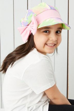 Kız Çocuk Batik Vizyerli 4 Mevsim Şapka Bere -yumuşak Doğal Penye New Desıgn BG850K07