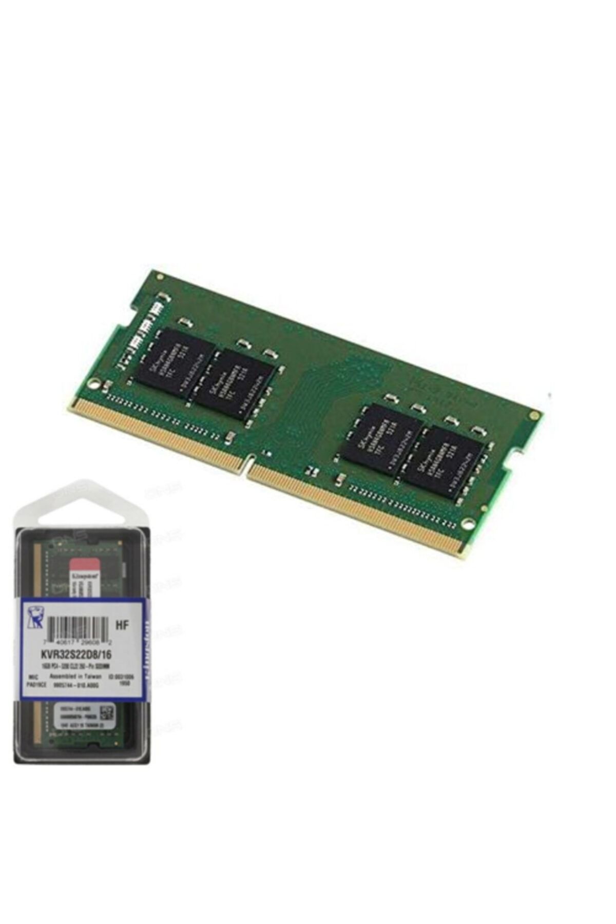 Kingston-16GB DDR4 3200MHZ CL22 قيمة ذاكرة الوصول العشوائي للنوت بوك KVR32S22D8/16 1