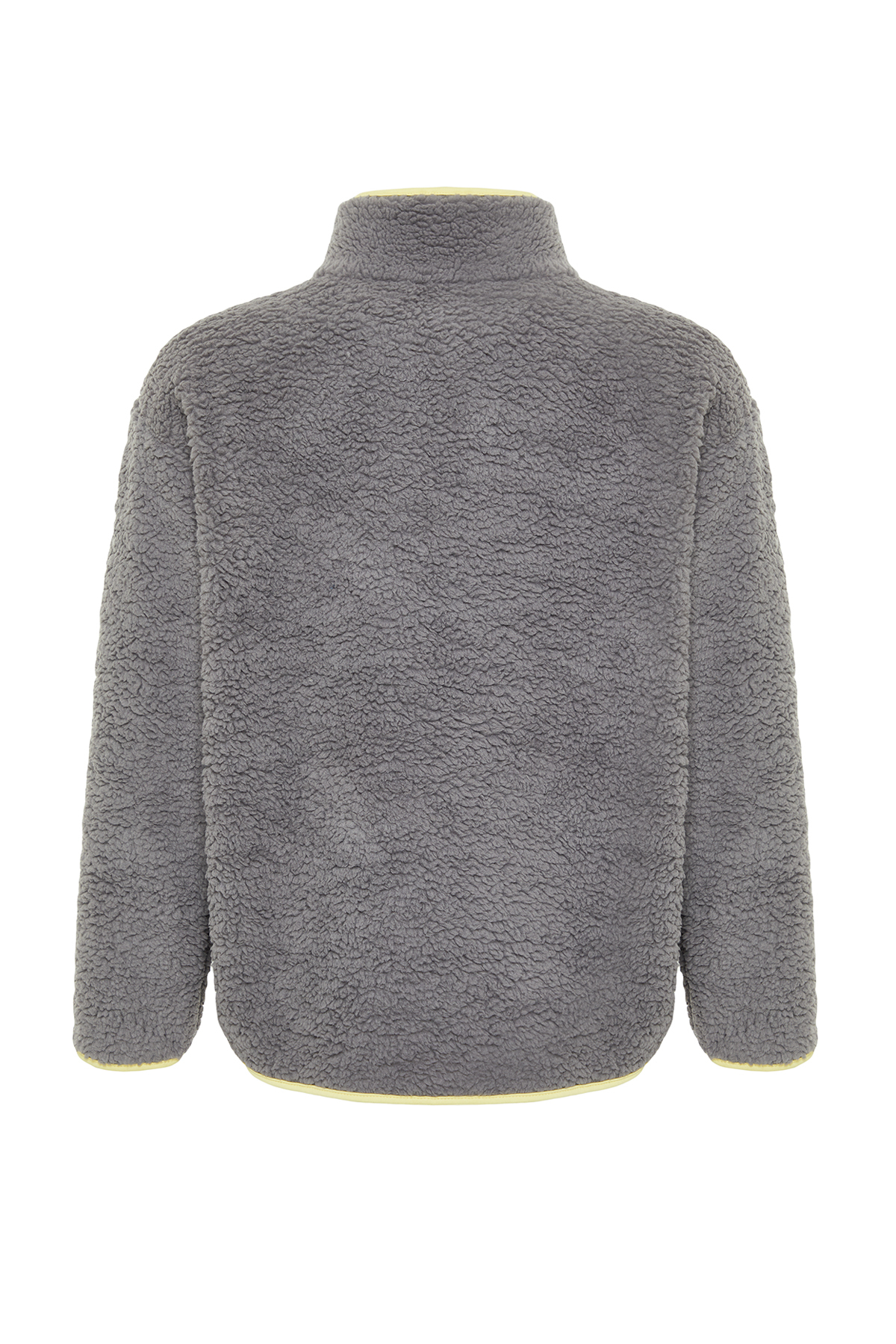 Trendyolmilla  Gri Peluş Örme Spor Sweatshirt THMAW23SW00021 - Görsel 11