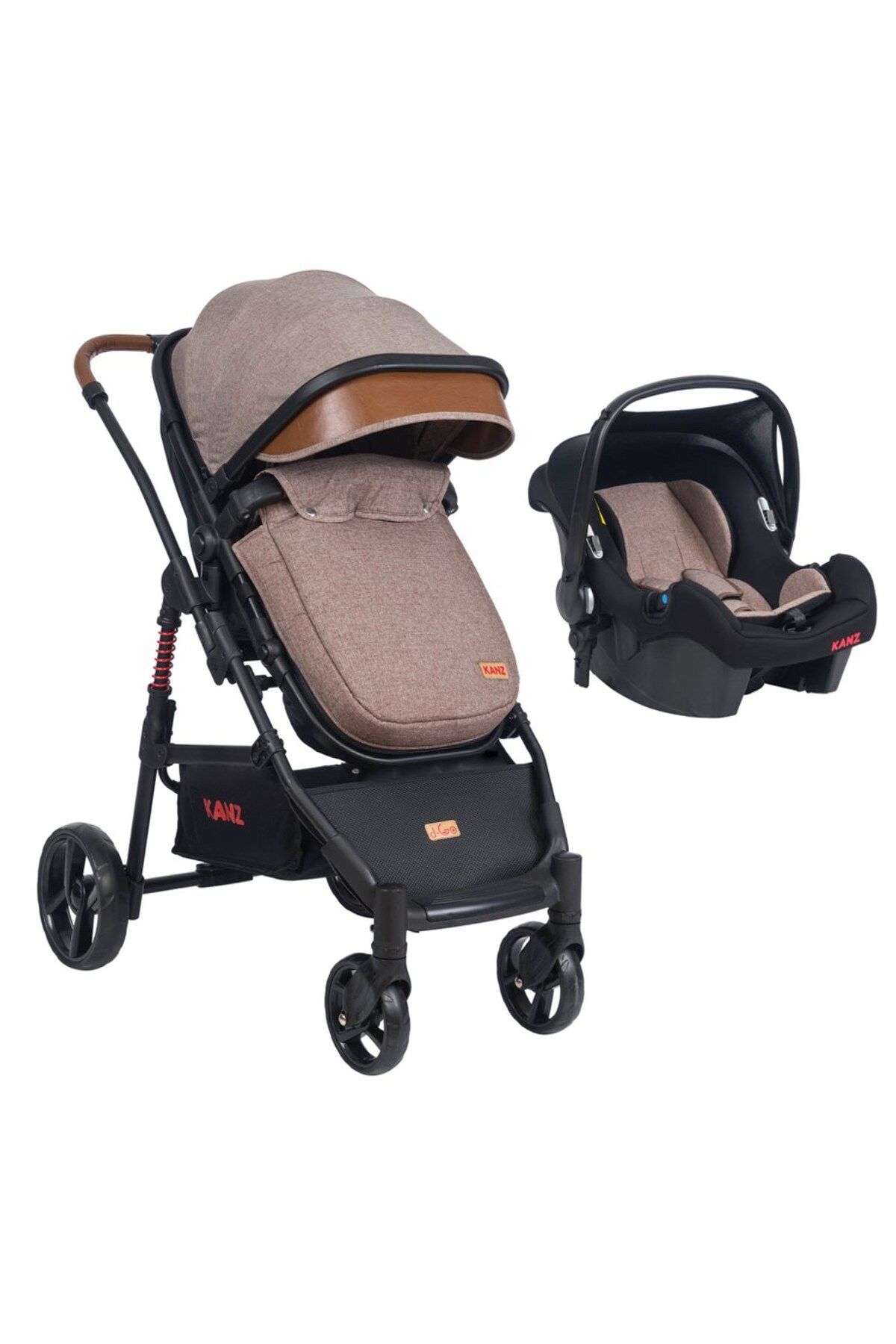 Детская коляска Kanz D-go Travel System бежевая KZ-DGO-TRV-BEIGE