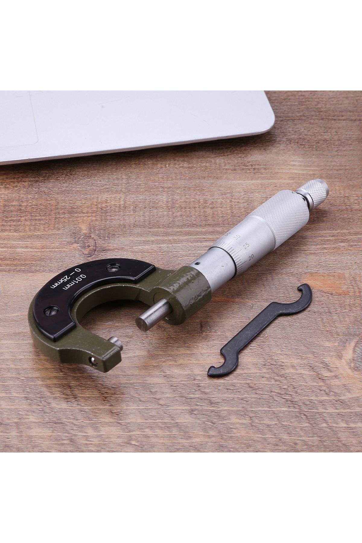 Depolife-Mechanical Micrometer Thickness Gauge Precision measuring caliper 0-25 mm 0.01 mm measuring 3