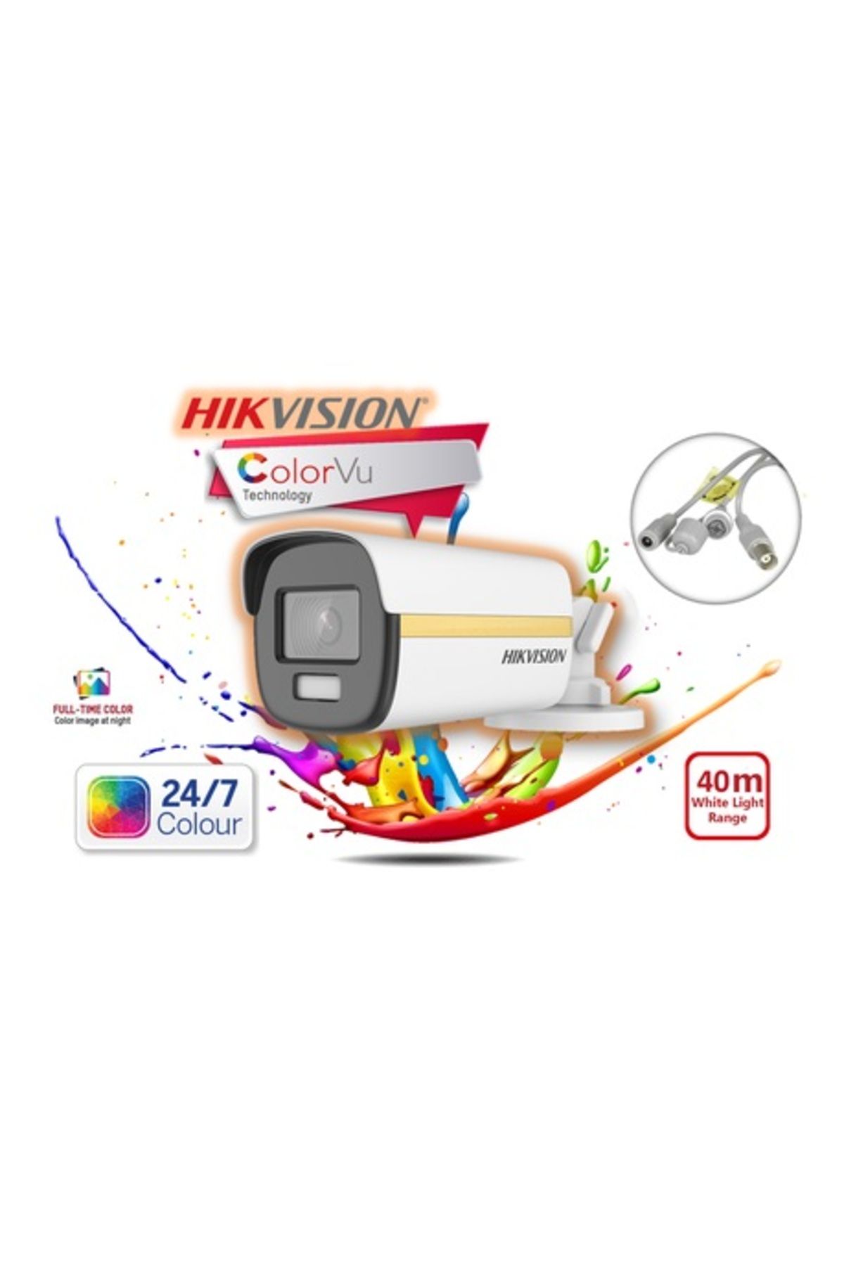 HIKVISION DS-2CE10DF0T-PF 2 MP 3.6MM COLORVU AHD BULLET KAMERA