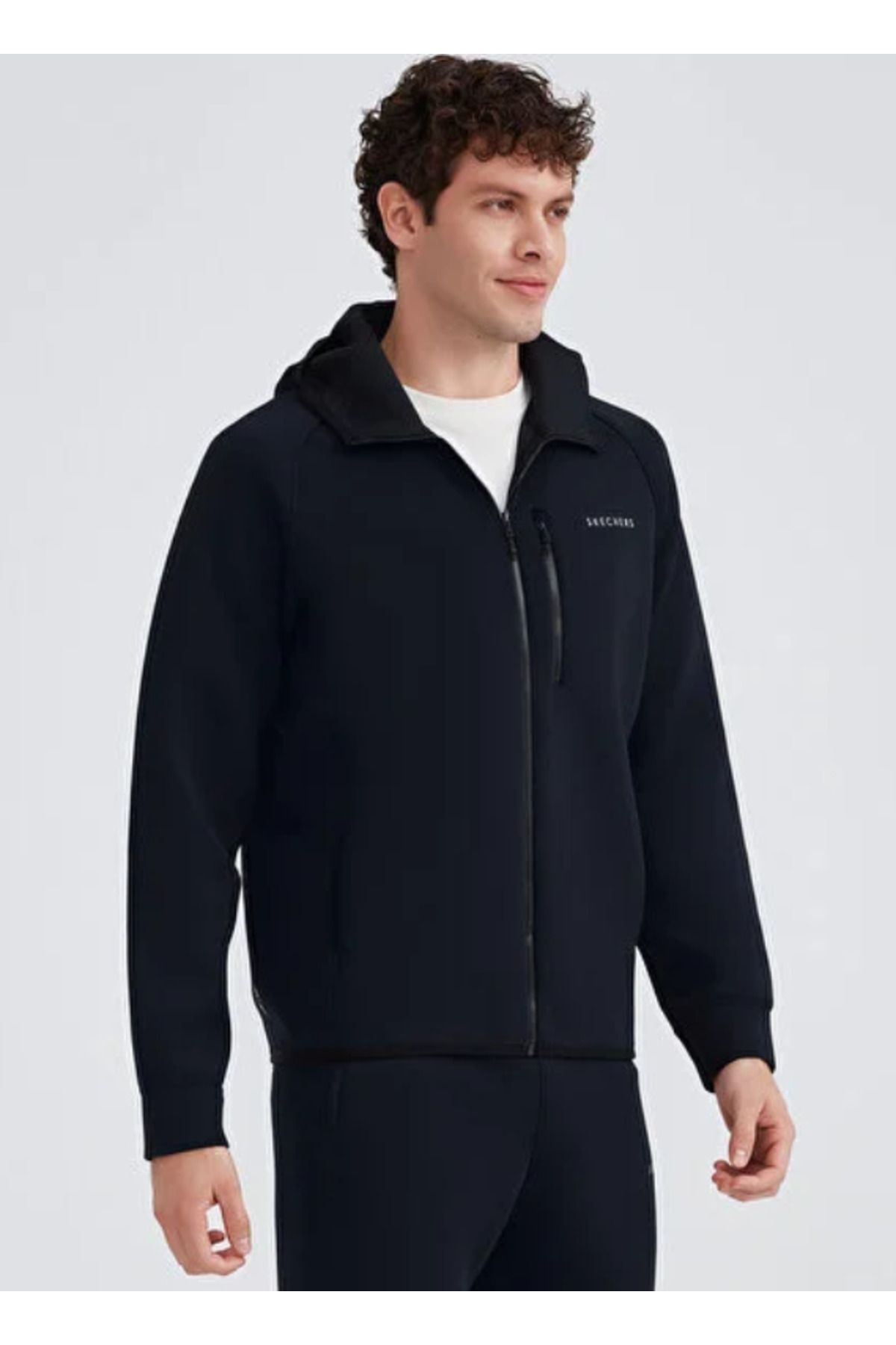 Skechers m filled hooded jacket hot sale