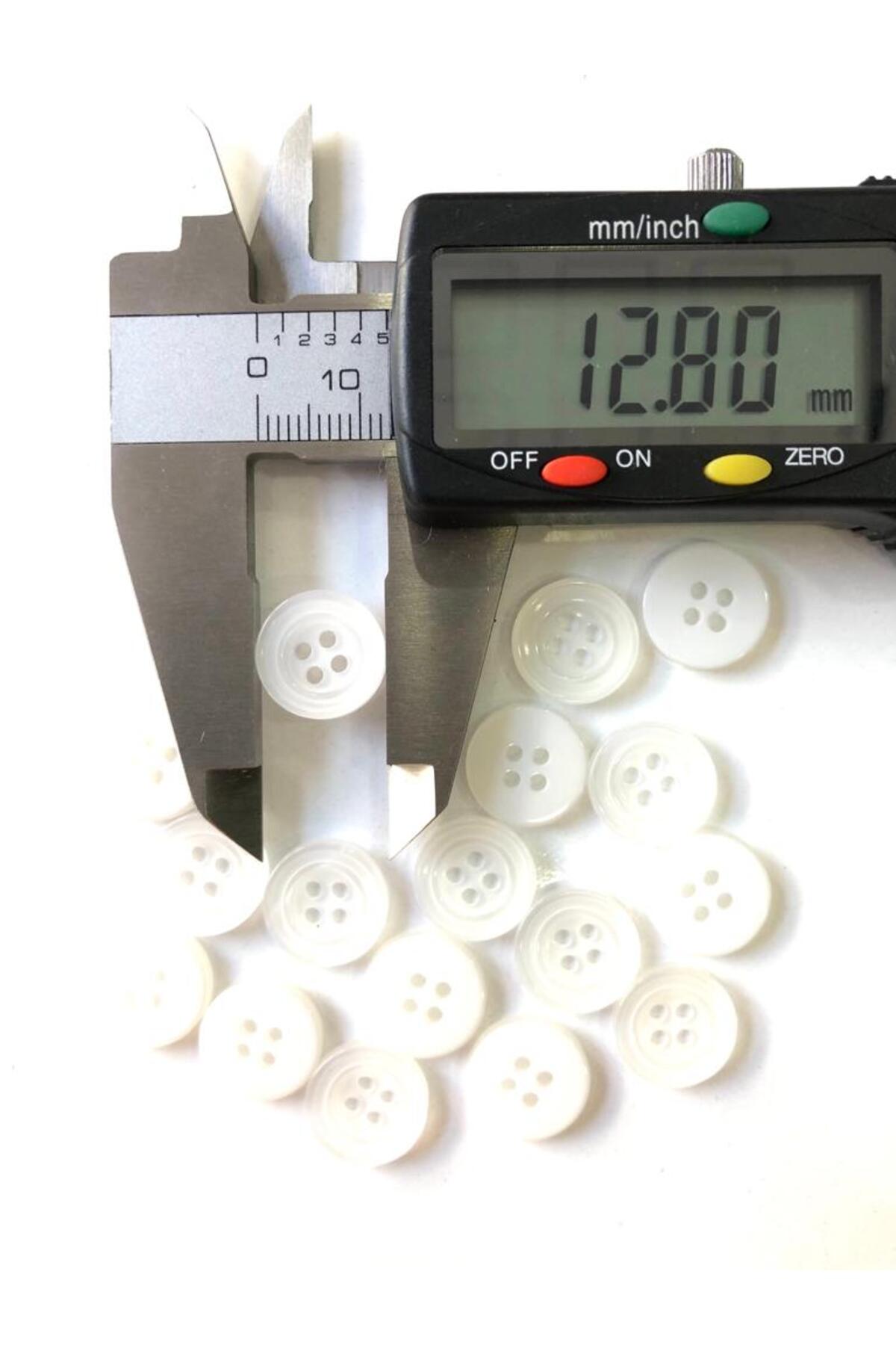 12,5 MM BEYAZ GÖMLEK DÜĞMESİ (35 ADET)