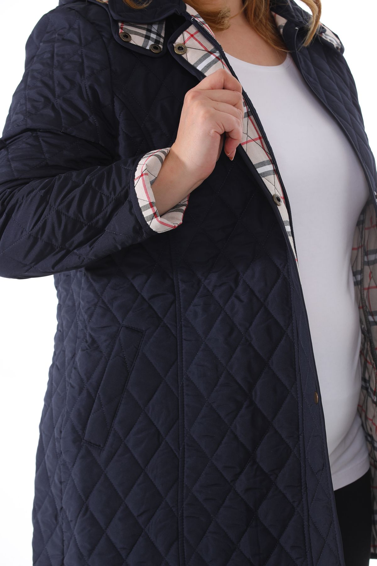 Burberry plus shop size quilted jacket
