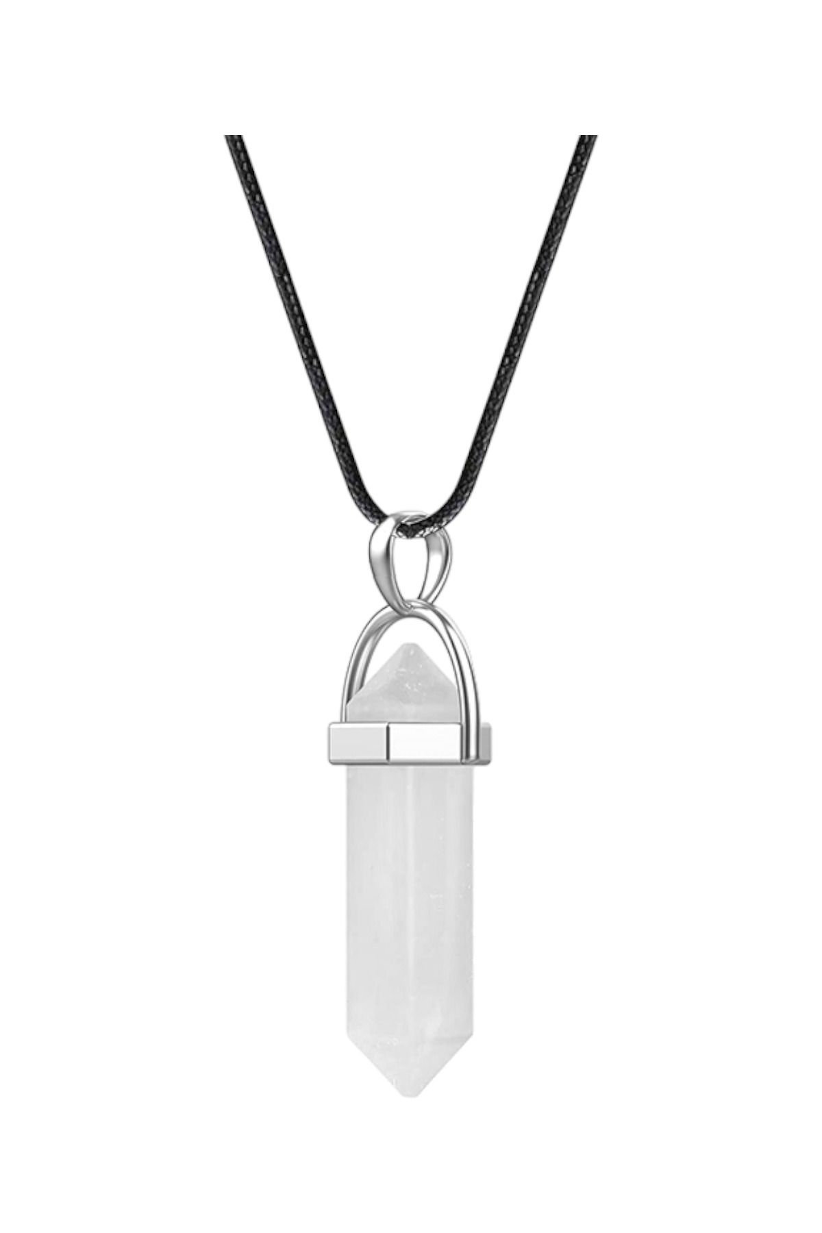 White shop stone pendant