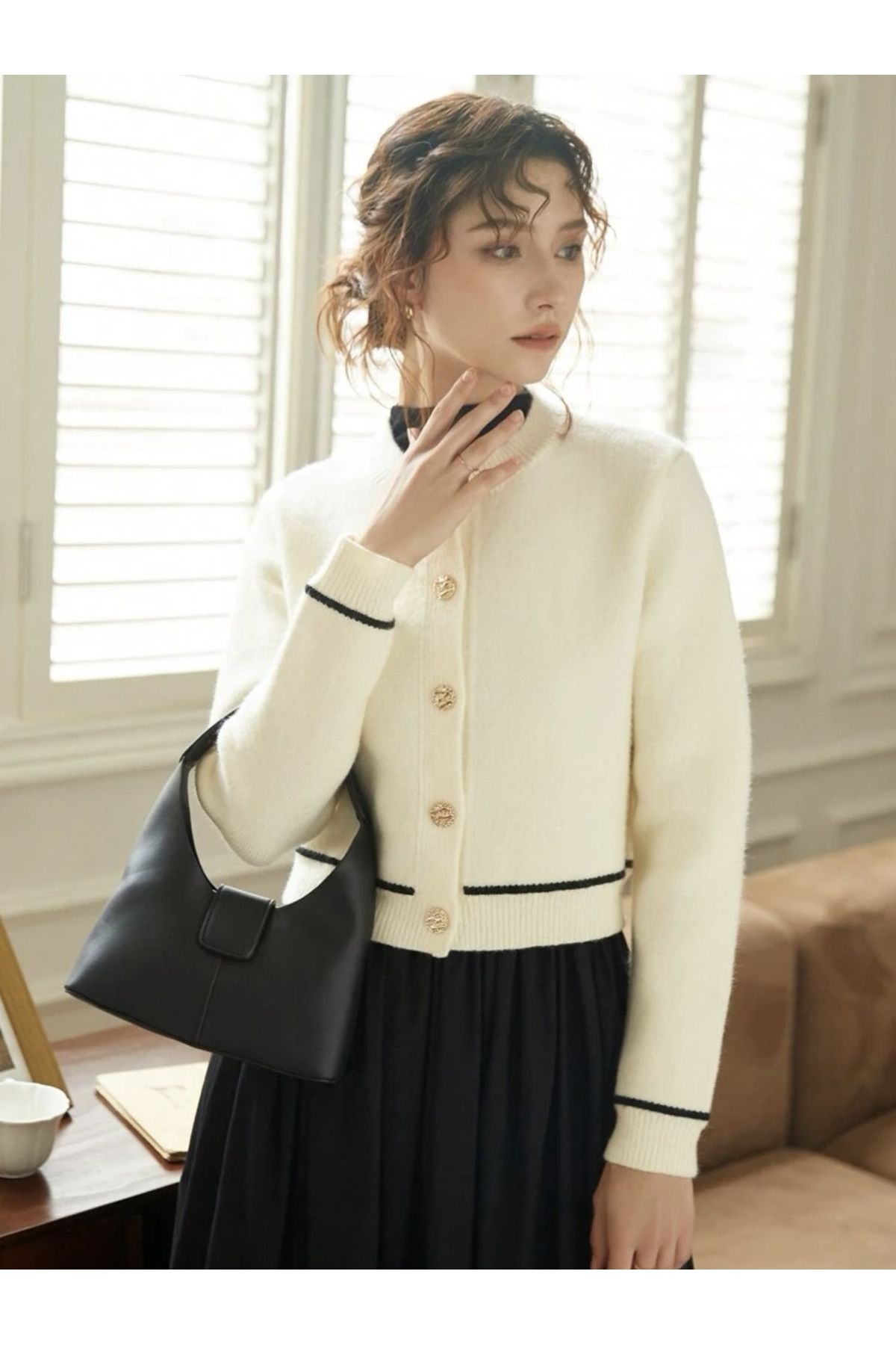 tricot boutonné cardigan pour femmes