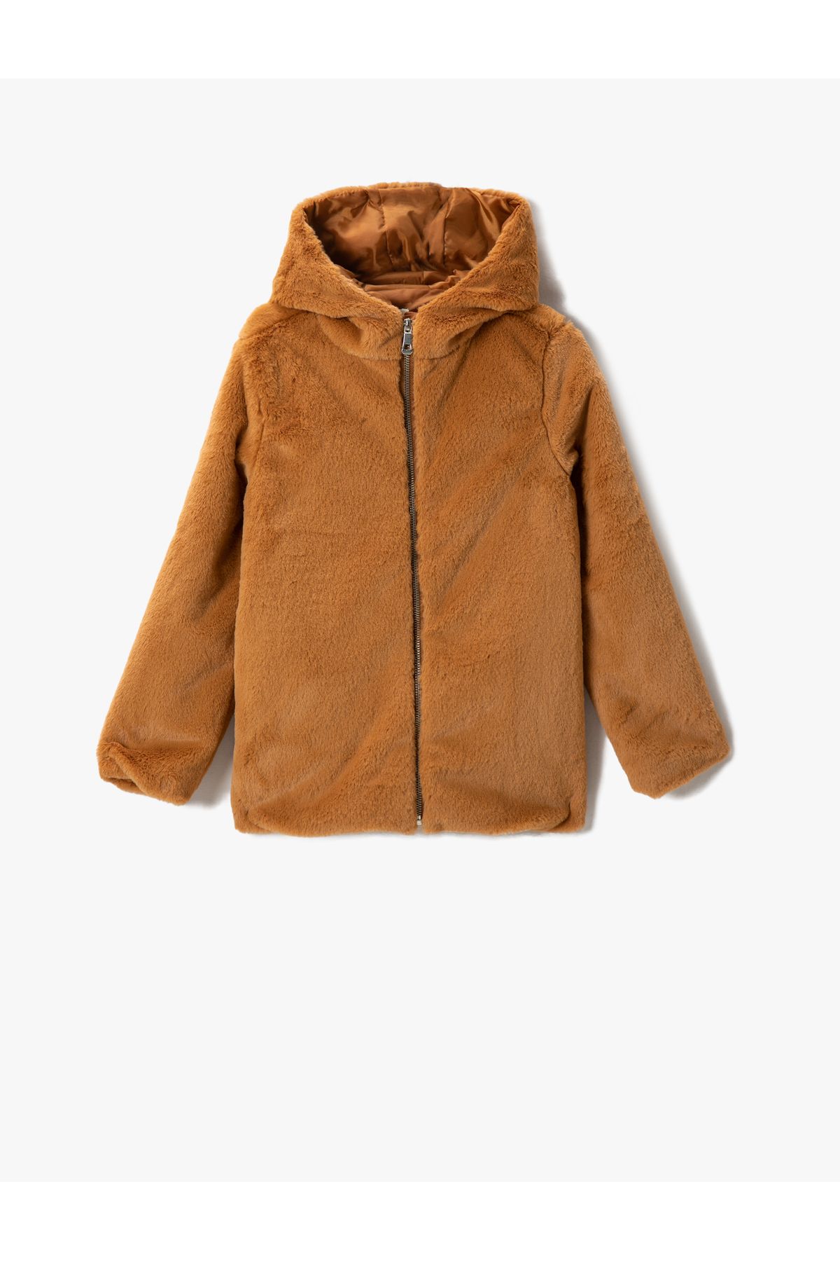 KOTON Hooded Coat Plush 2024, Buy KOTON Online