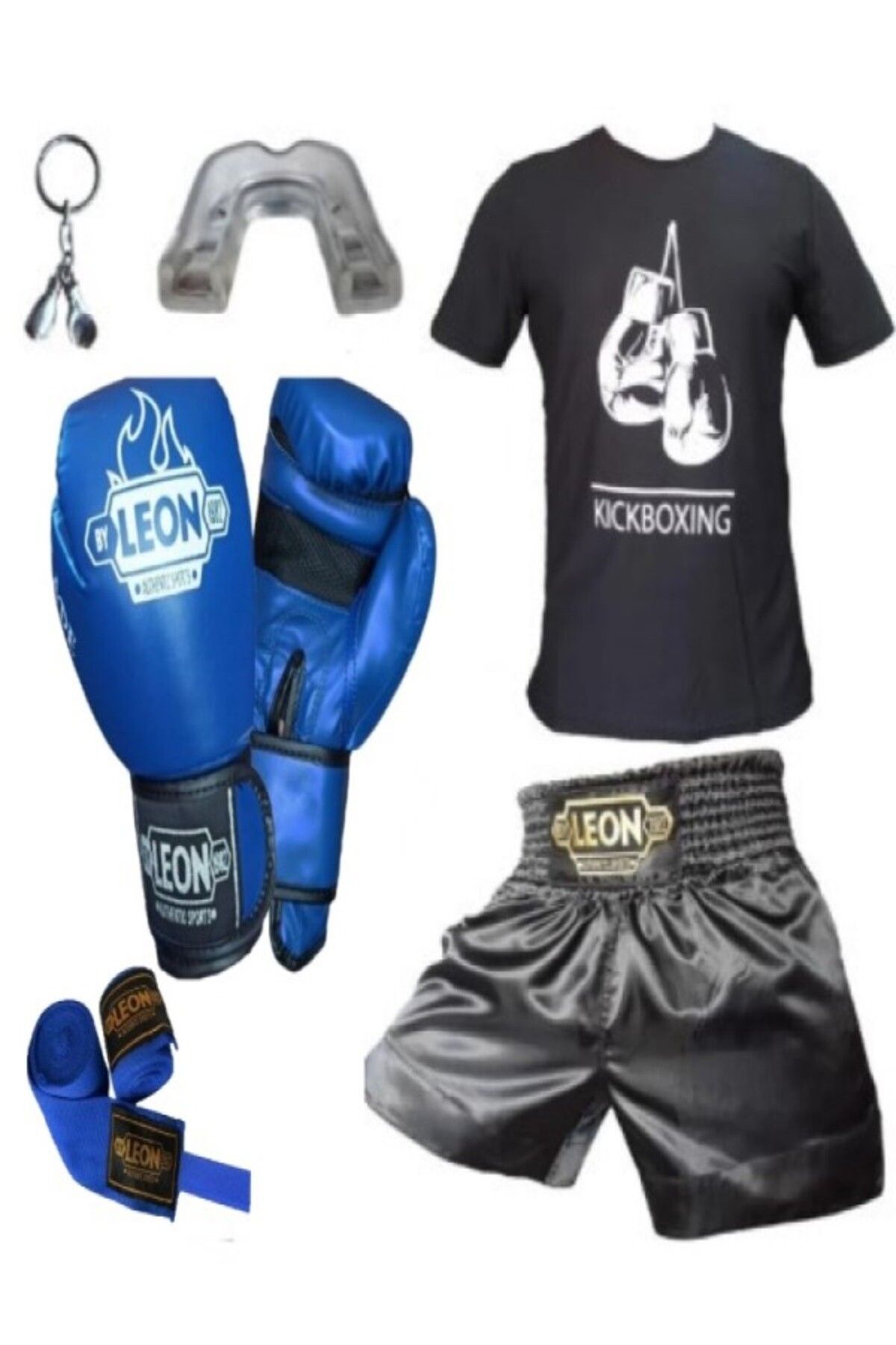 تجهیزات بوکس مشکی تی شرت کوتاه ، باند دسته ای از Boxing Grong By Leon 1982