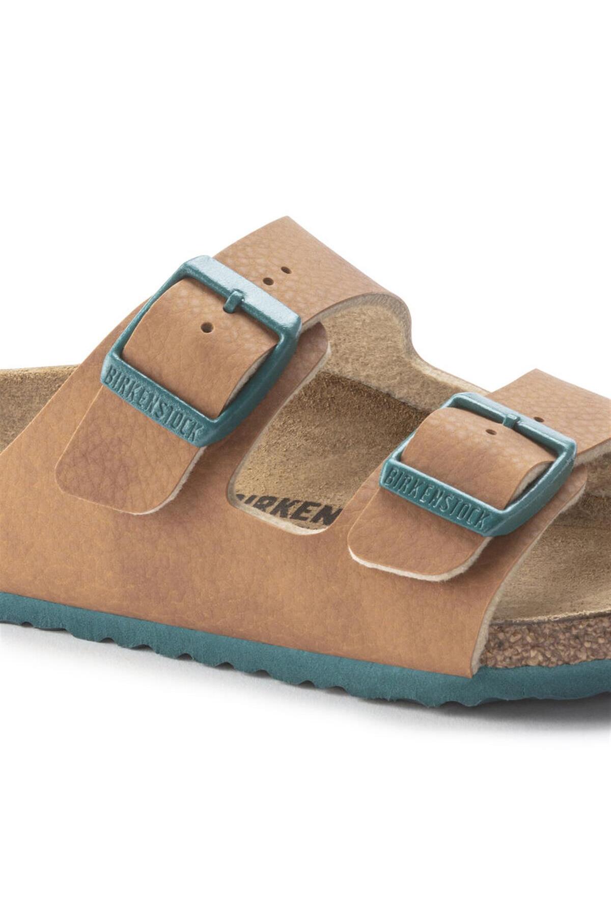 دمپایی Birkenstock بیرکن‌استوک بچه گانه خاک صحرا آریزونا بی اف 1023432 قهوه ای زنجبیلی اورجینال - تصویر 6