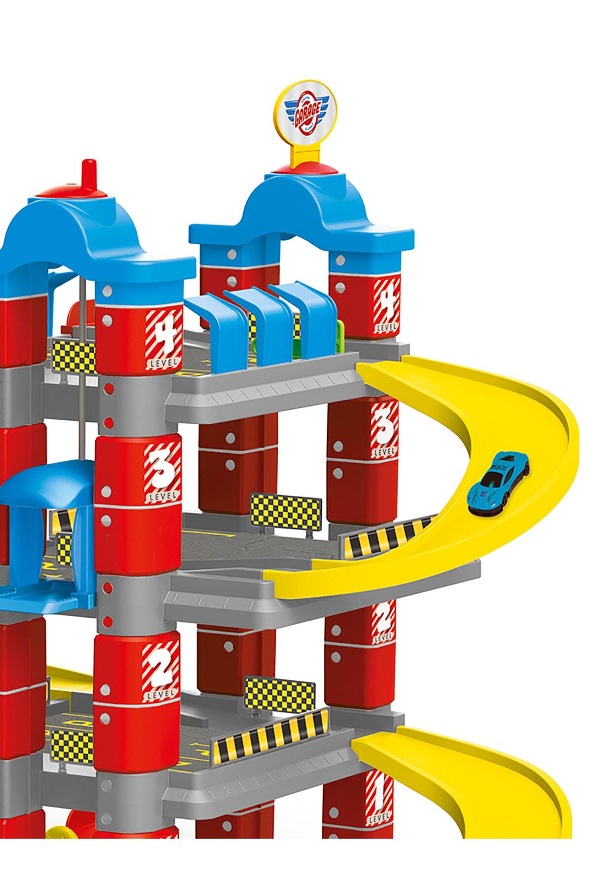 YILDIRIM OYUNCAK-4-Storey Large Parking Garage Set - Garage Set with Elevator Feature 6