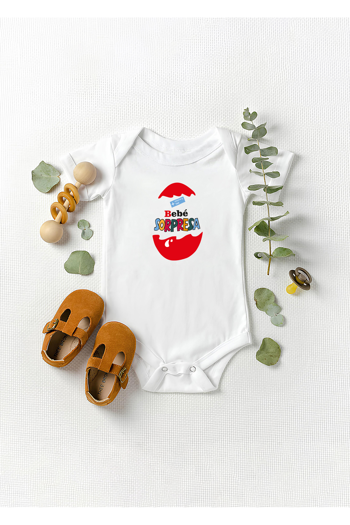 بادی نوزادی پسرانه – دخترانه سفید Lotus Baby | LTSBBYSPRZYMRTA اورجینال - تصویر 2