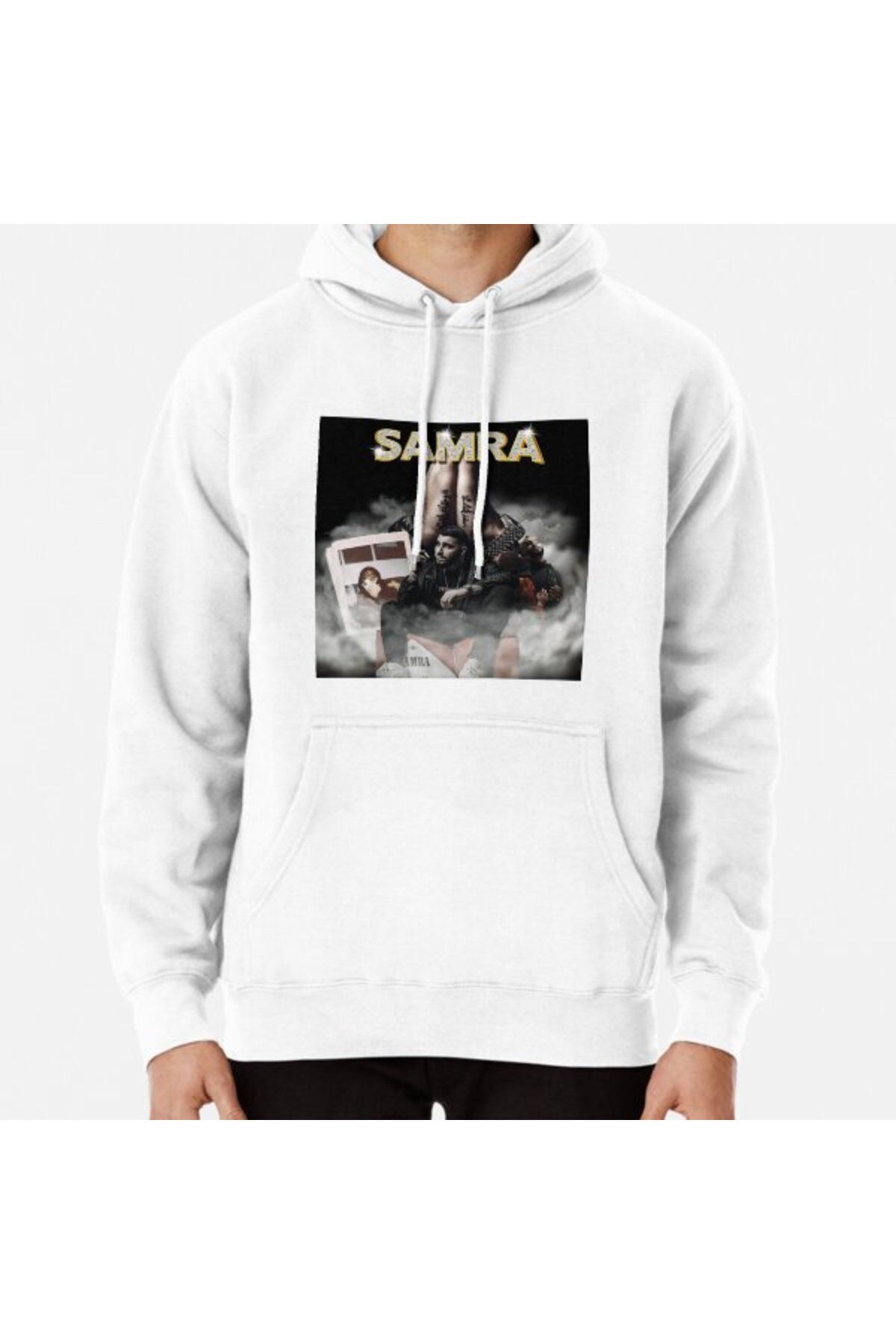 ZOKAWEAR SAMRA OLDSCHOOL TEA White Hooded Sweatshirt Hoodie Trendyol