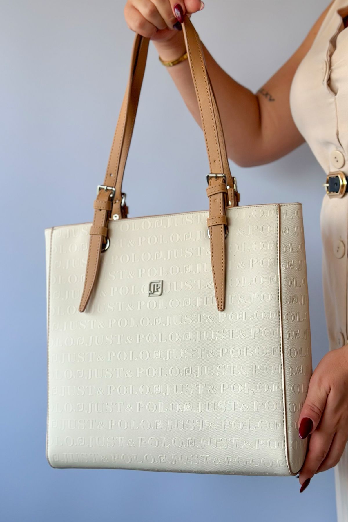 Large tote bag with compartments clearance
