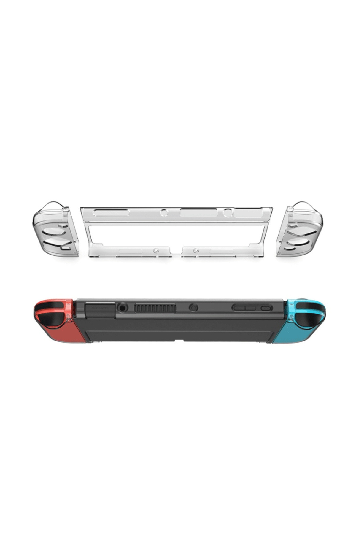 CAFELE Nintendo Switch Oled Kristal Shell Pc Kılıf Tam Uyum-tns-1133/b