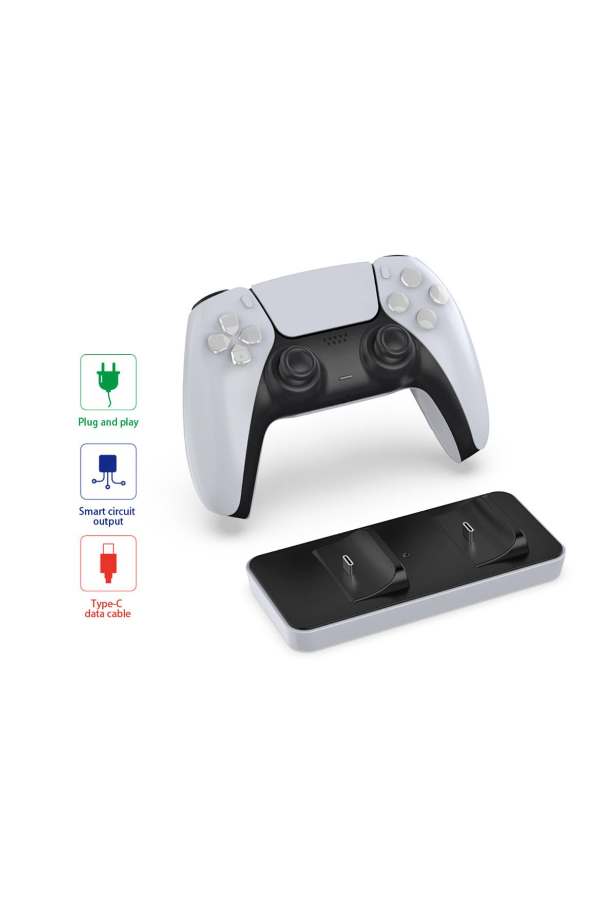 Playstation 5 Dualsense Oyun Kolu Şarj Istasyonu 3
