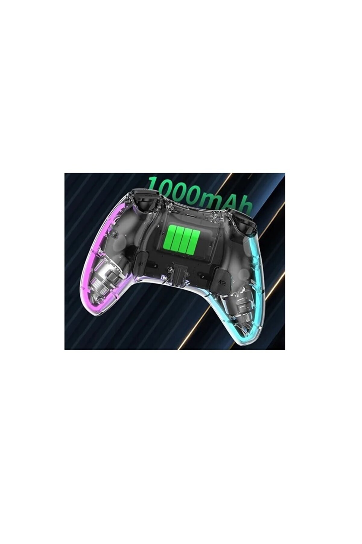 Playstation 4 Rgb Led Işıklı Kablosuz Joystick Gamepad Oyun Kolu 3
