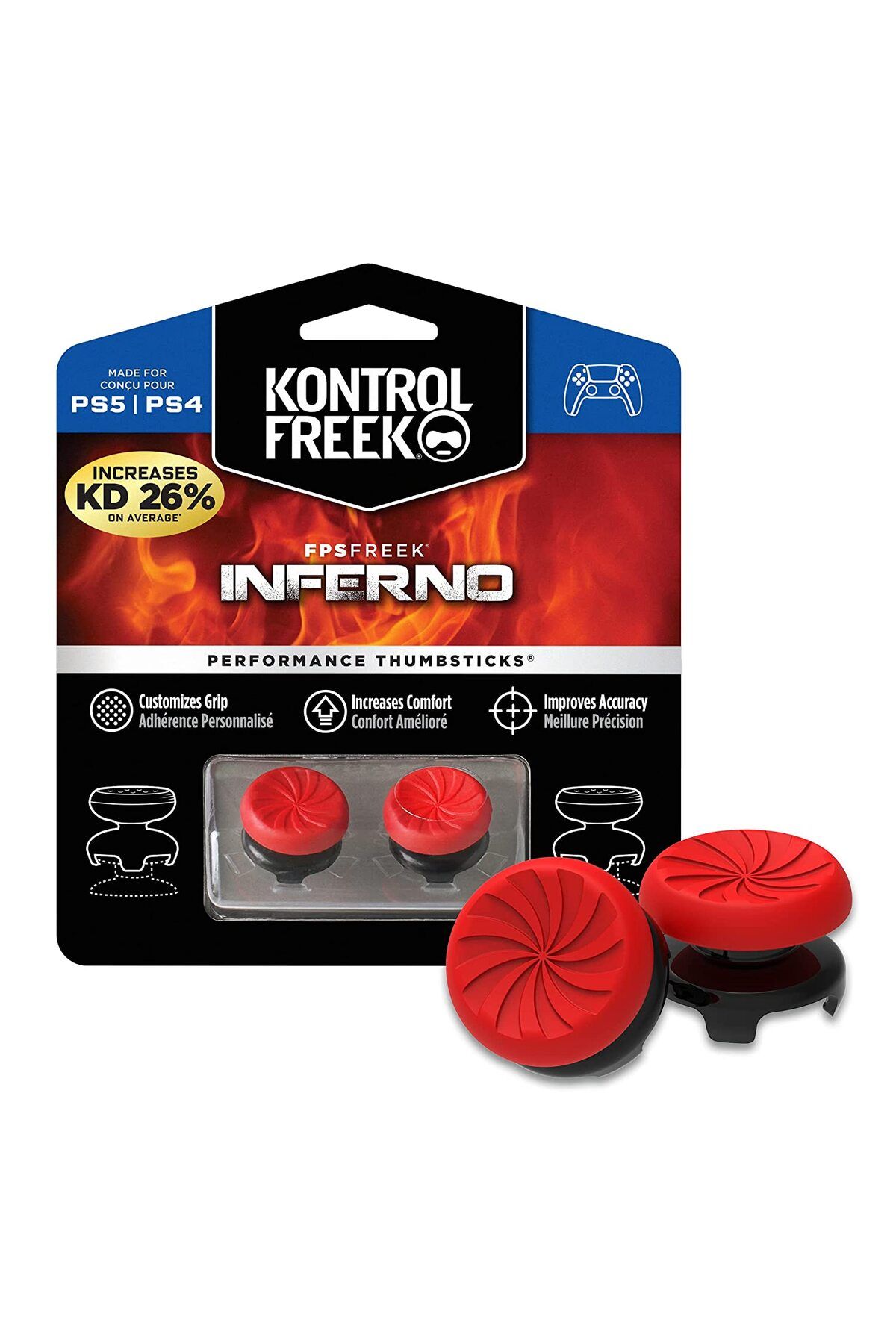 kontrolfreek-Inferno Ps4/ps5 Fpsfreek Performance Analog Protector and Booster 1